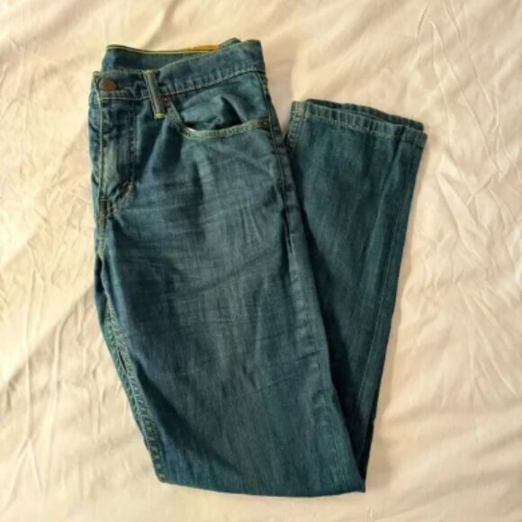 Men's Levi's 511 Slim Fit Rinsed Playa Dark Wash Jeans - Picture 1 of 5